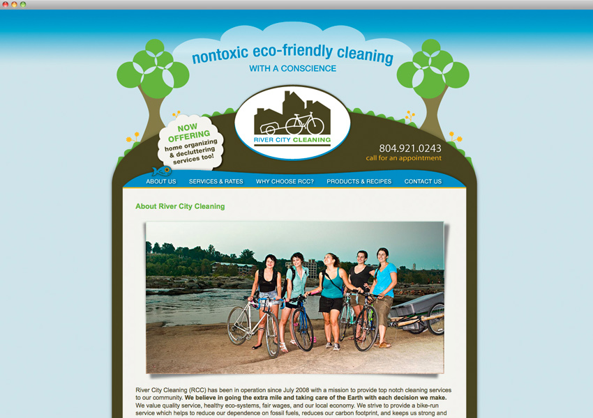 River City Cleaning website