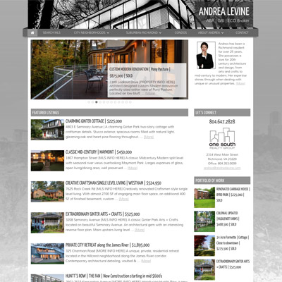 Andrea Levine Real Estate website